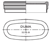Duma® Pocket bottom clossure model 5016B