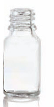 30 ml dropper bottle, clear, type 3 moulded glass