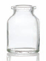 30 ml injection vial, clear, type 3 moulded glass