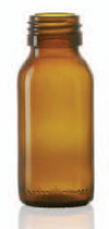 60 ml dropper bottle, amber, type 3 moulded glass