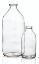 100 ml infusion vial, clear, type 1 moulded glass
