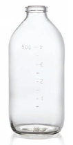 500 ml infusion vial, clear, type 3 moulded glass